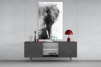 Elephant Glass Wall Art - LUXARTDECO