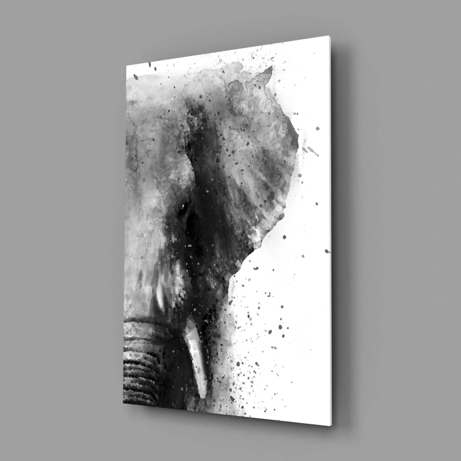 Elephant Glass Wall Art - LUXARTDECO