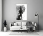 Elephant Glass Wall Art - LUXARTDECO