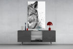 Wolf Glass Wall Art - LUXARTDECO
