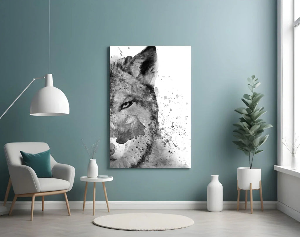 Wolf Glass Wall Art - LUXARTDECO