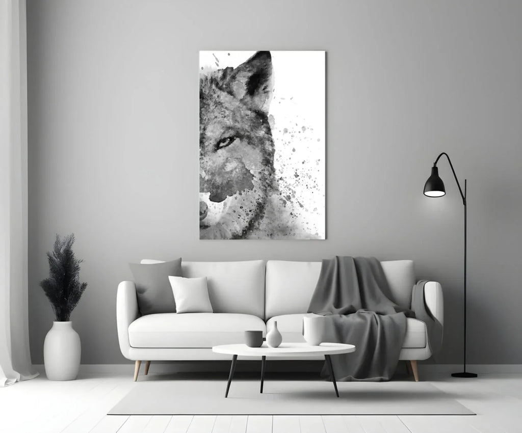 Wolf Glass Wall Art - LUXARTDECO