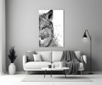 Wolf Glass Wall Art - LUXARTDECO