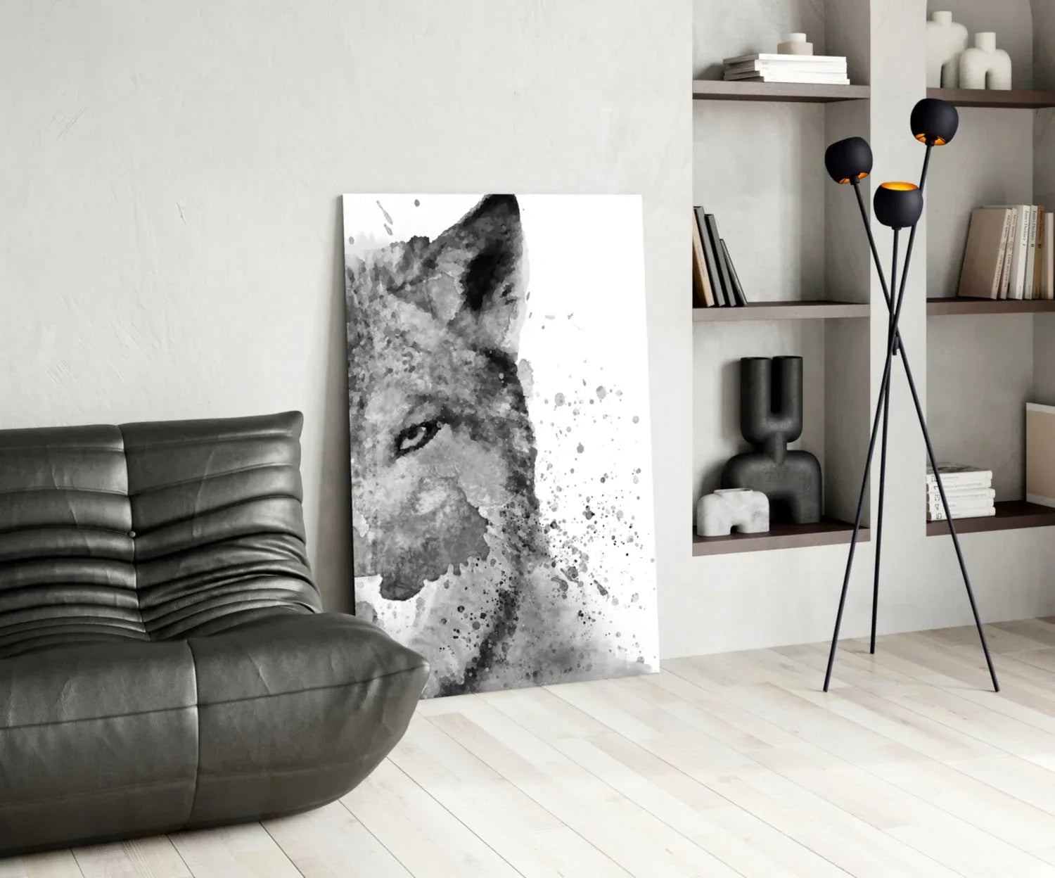Wolf Glass Wall Art - LUXARTDECO