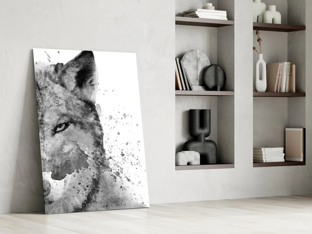 Wolf Glass Wall Art - LUXARTDECO