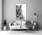 Tiger Glass Wall Art - LUXARTDECO