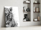 Tiger Glass Wall Art - LUXARTDECO