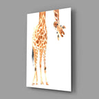 Giraffe Glass Wall Art - LUXARTDECO
