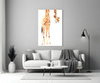 Giraffe Glass Wall Art - LUXARTDECO
