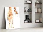 Giraffe Glass Wall Art - LUXARTDECO