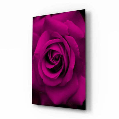 Rose Glass Wall Art - LUXARTDECO