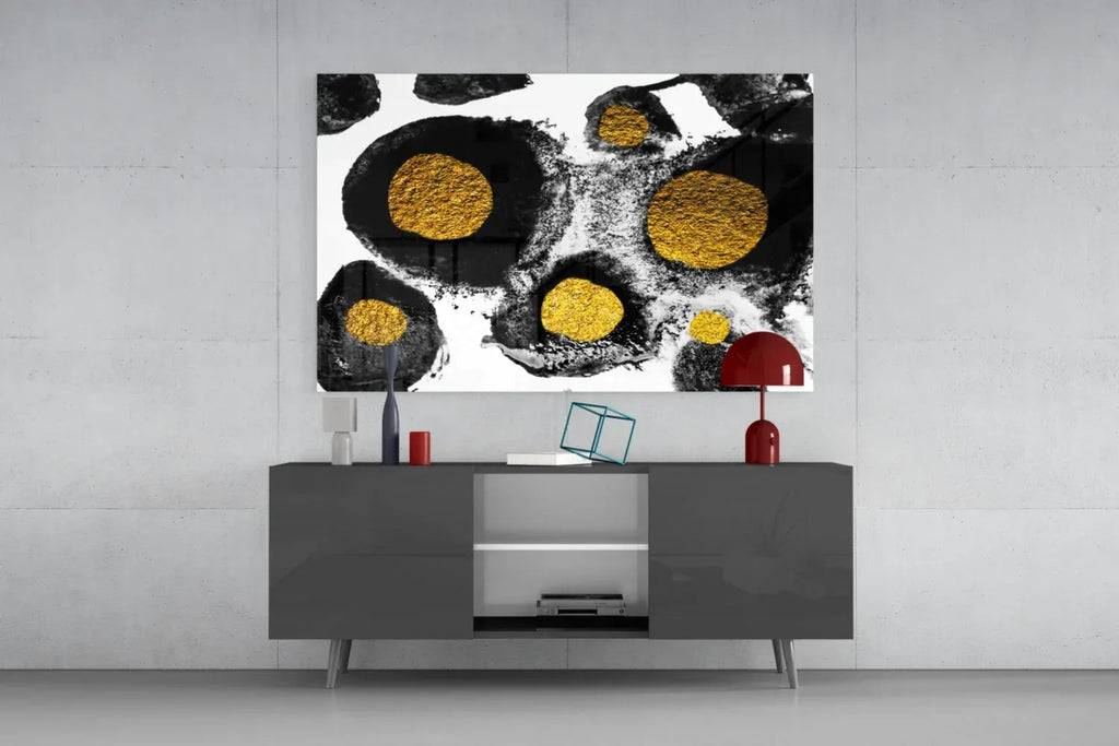 Abstract Colors Glass Wall Art - LUXARTDECO