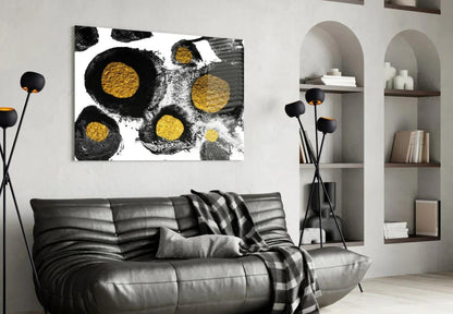 Abstract Colors Glass Wall Art - LUXARTDECO