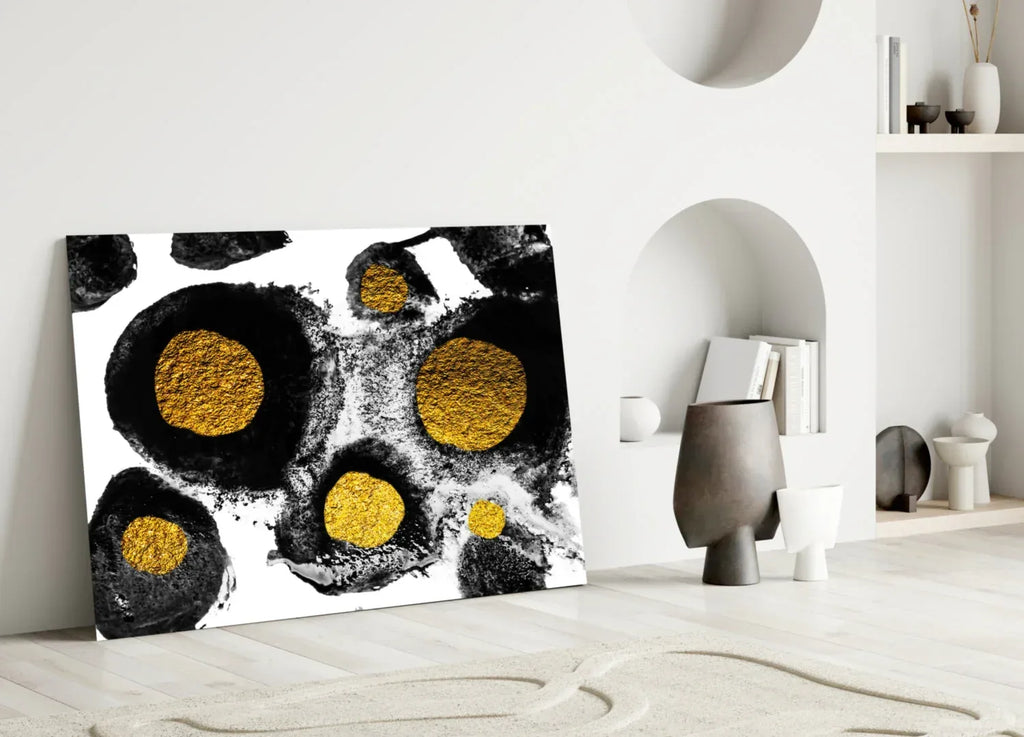 Abstract Colors Glass Wall Art - LUXARTDECO