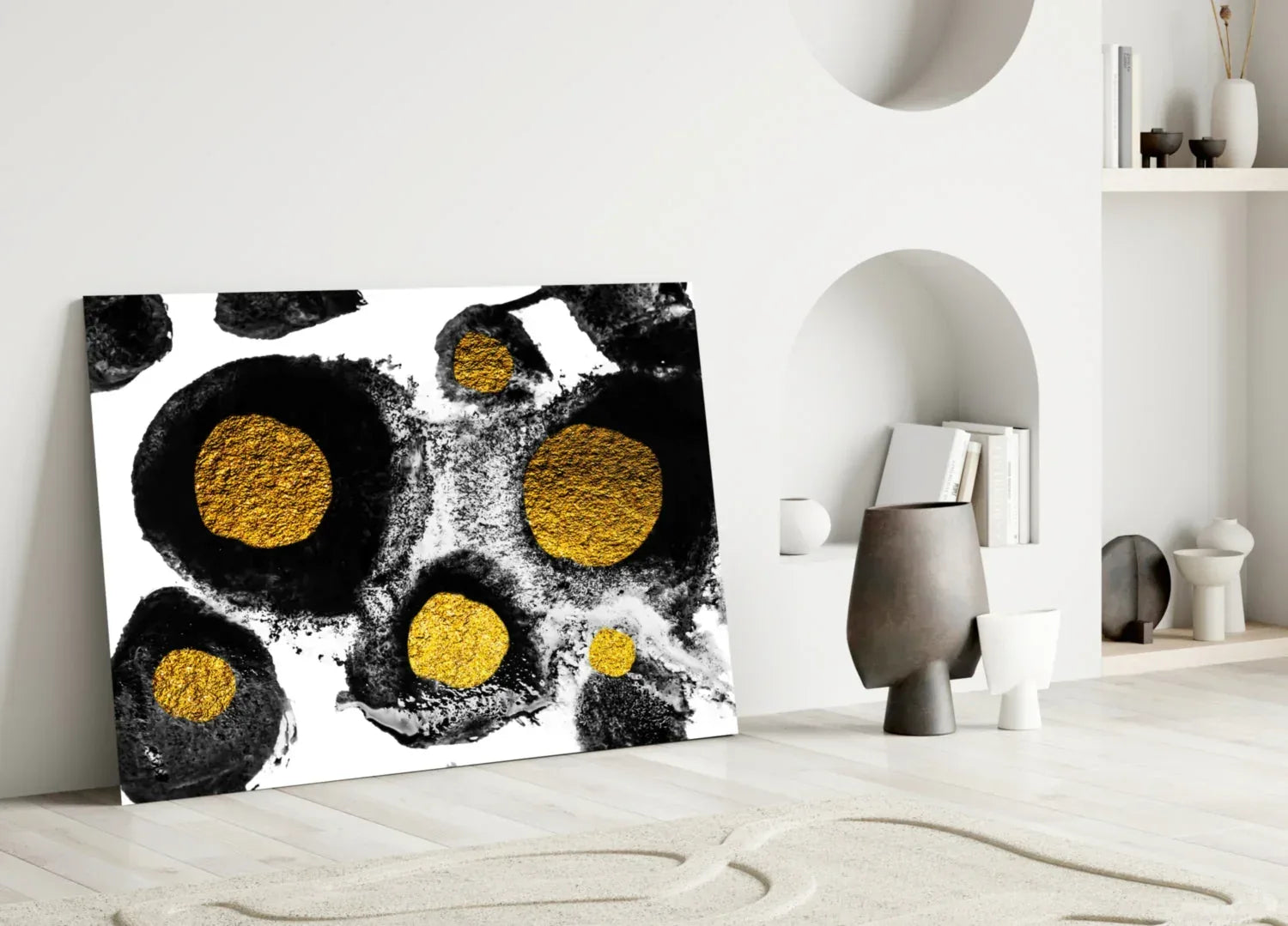 Abstract Colors Glass Wall Art - LUXARTDECO