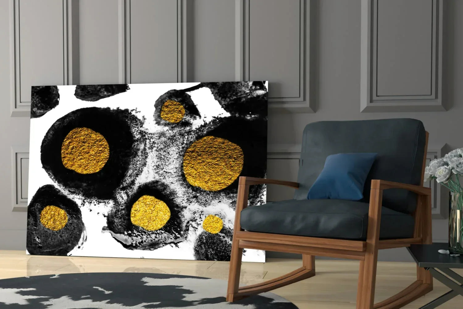 Abstract Colors Glass Wall Art - LUXARTDECO