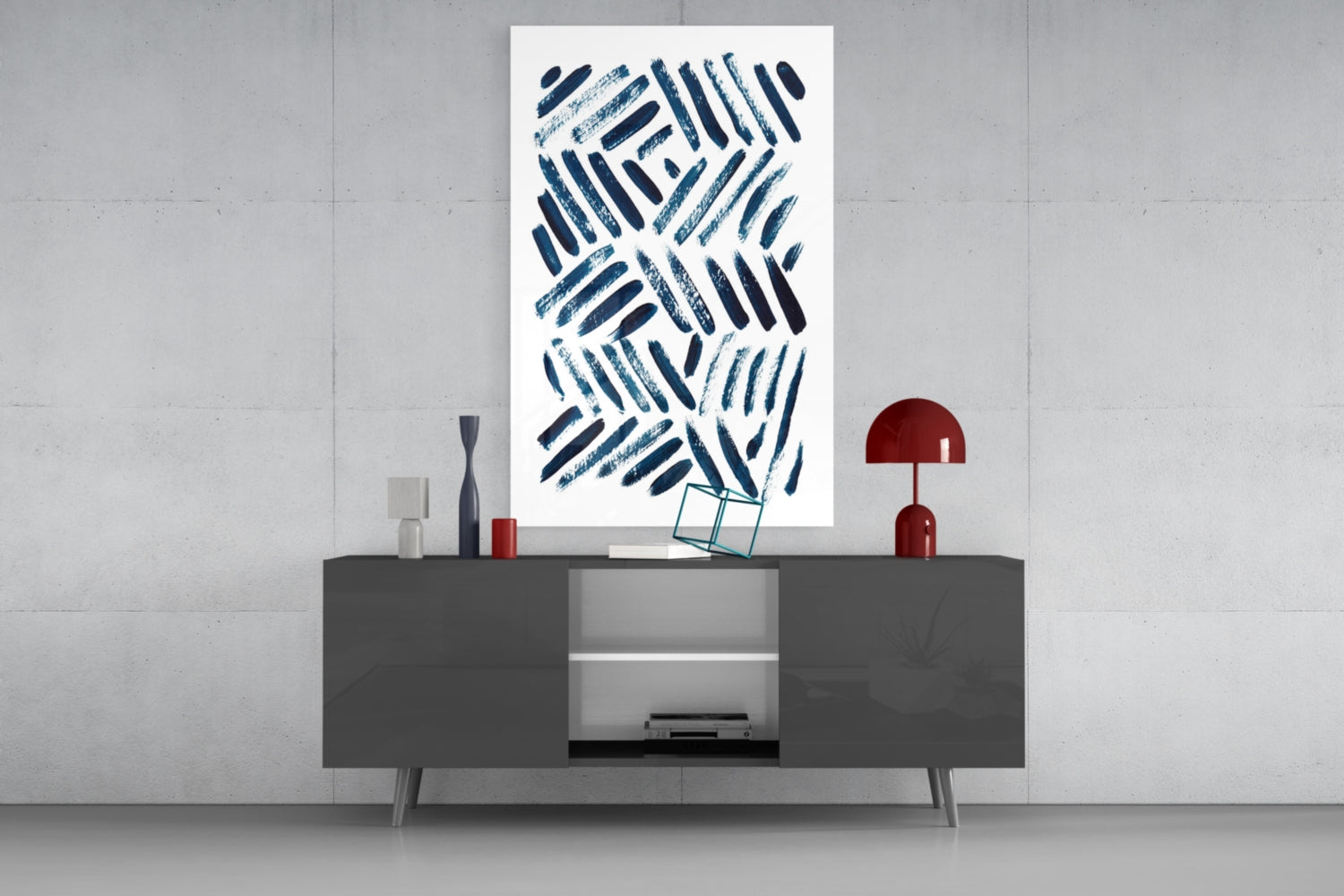 Lines Glass Wall Art