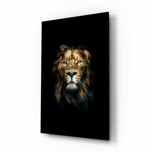 Lion Glass Wall Art