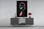 Abstract Colorful Portrait Glass Wall Art - LUXARTDECO