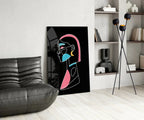 Abstract Colorful Portrait Glass Wall Art - LUXARTDECO