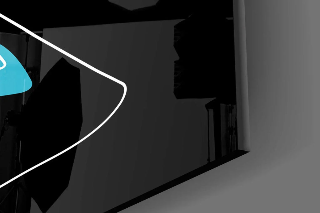 Abstract Colorful Portrait Glass Wall Art - LUXARTDECO