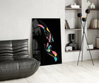 Abstract Colorful Hands Glass Wall Art - LUXARTDECO