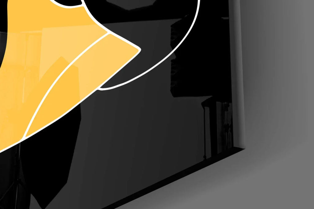 Abstract Colorful Portrait Glass Wall Art - LUXARTDECO