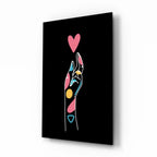 Abstract Colorful Hand Glass Wall Art - LUXARTDECO