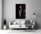 Abstract Colorful Hand Glass Wall Art - LUXARTDECO