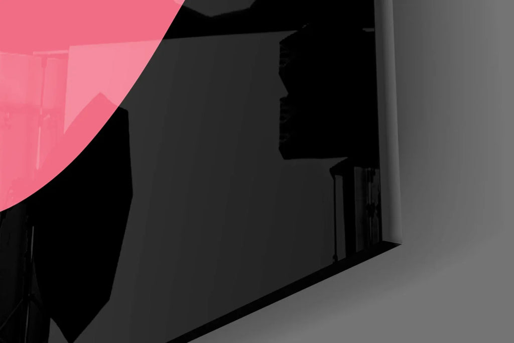 Abstract Colorful Face Glass Wall Art - LUXARTDECO