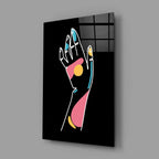 Abstract Colorful Hand Glass Wall Art - LUXARTDECO