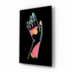 Abstract Colorful Hand Glass Wall Art - LUXARTDECO