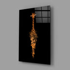 Giraffe Glass Wall Art - LUXARTDECO