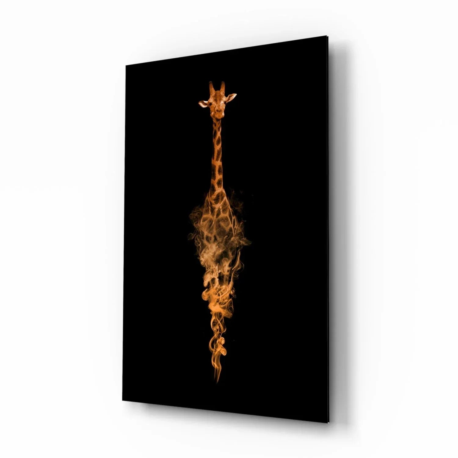 Giraffe Glass Wall Art - LUXARTDECO