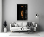 Giraffe Glass Wall Art - LUXARTDECO