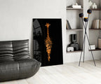 Giraffe Glass Wall Art - LUXARTDECO