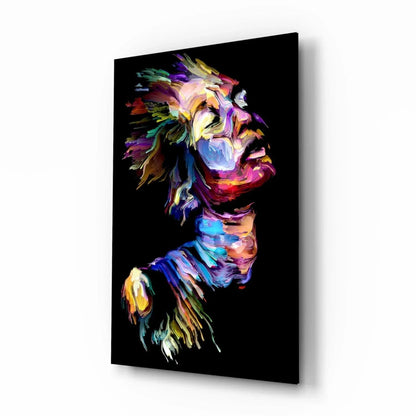Effect Woman Glass Wall Art - LUXARTDECO