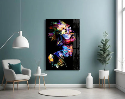 Effect Woman Glass Wall Art - LUXARTDECO