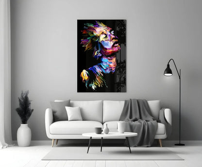 Effect Woman Glass Wall Art - LUXARTDECO