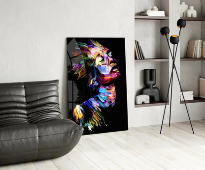 Effect Woman Glass Wall Art - LUXARTDECO