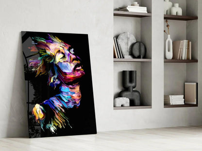 Effect Woman Glass Wall Art - LUXARTDECO
