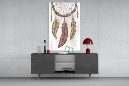 Dreamcatcher Glass Wall Art - LUXARTDECO