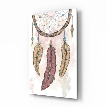 Dreamcatcher Glass Wall Art - LUXARTDECO