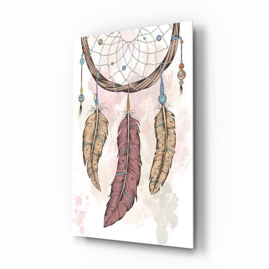 Dreamcatcher Glass Wall Art
