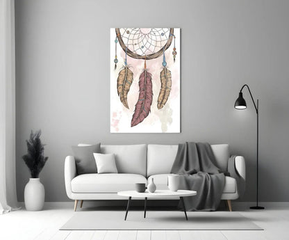 Dreamcatcher Glass Wall Art - LUXARTDECO