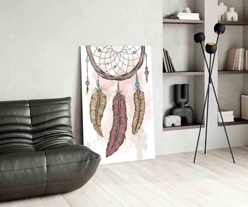 Dreamcatcher Glass Wall Art