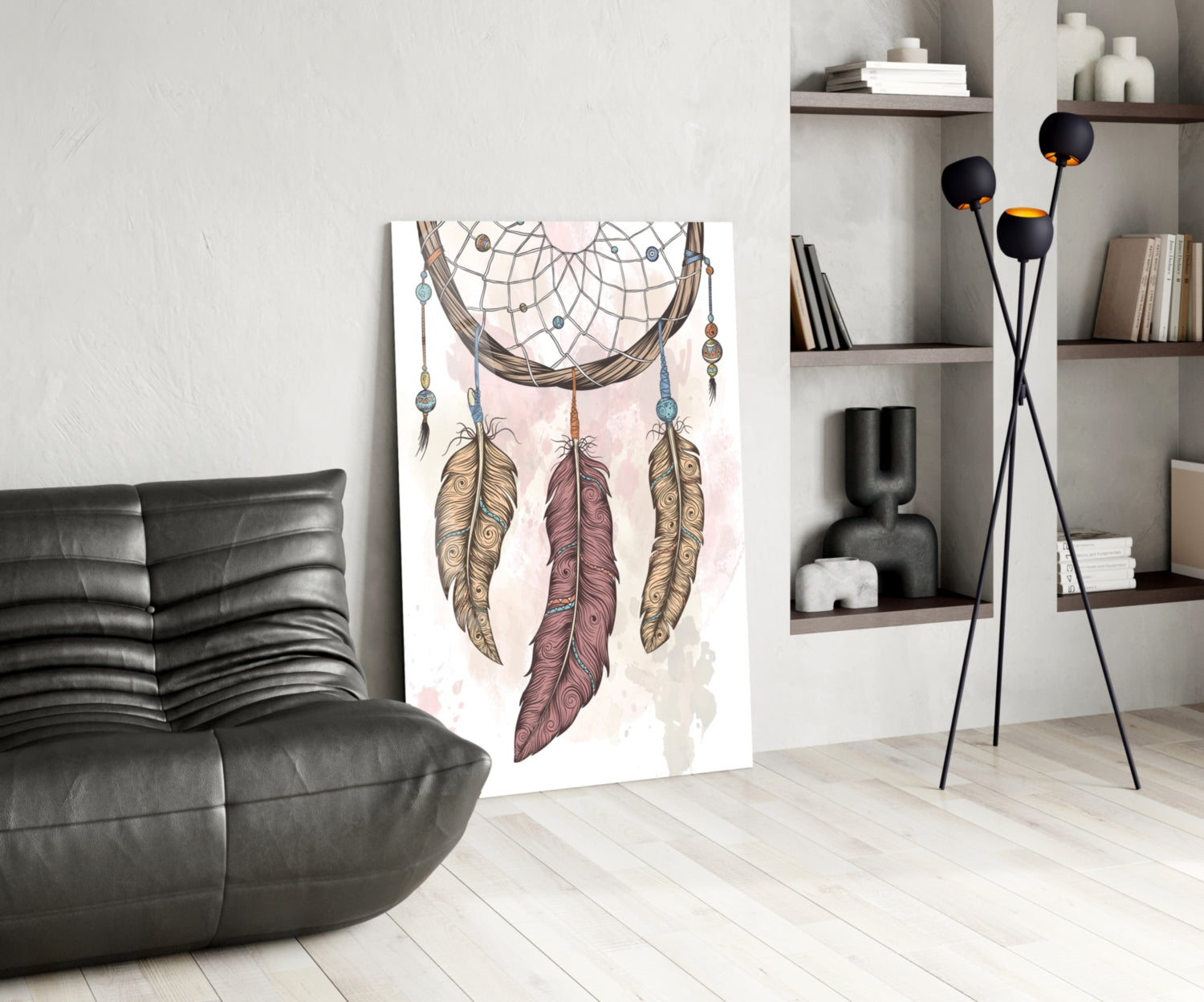 Dreamcatcher Glass Wall Art