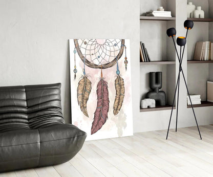 Dreamcatcher Glass Wall Art - LUXARTDECO
