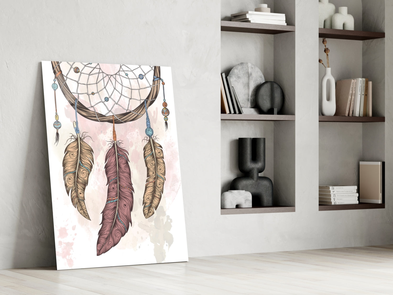 Dreamcatcher Glass Wall Art
