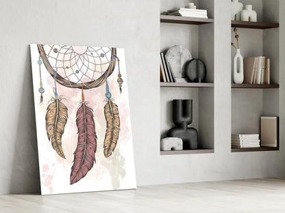 Dreamcatcher Glass Wall Art - LUXARTDECO